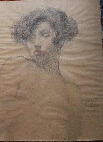 Italico Brass (1870-1943) - Primavera, Antiek en Kunst