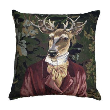 gobelin kussen baron hert paars 45x45cm, Huis en Inrichting, Verzenden, Nieuw