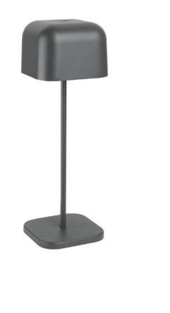 Lucca Tafellamp Vierkante Koepel Grijs 300mm, Verzenden, Nieuw in verpakking