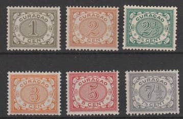 Postzegels Curaçao 1904 Cijfer NR.29-.NR.34 (1775), Verzenden, Postfris