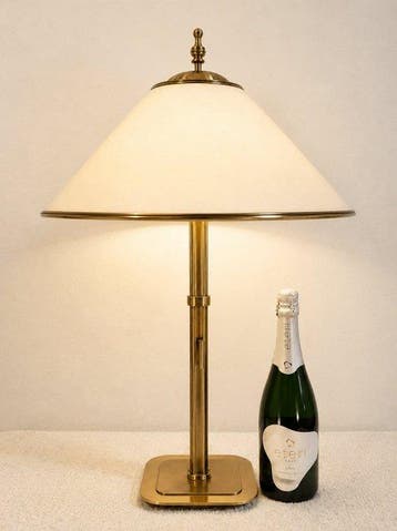 Van de Heg - Tafellamp - XL 77cm High End Lamp - Messing,, Nieuw