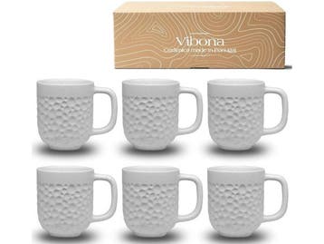 Veiling - Koffiekopjes, set van 6 (380 ml) - Made in Portuga, Nieuw