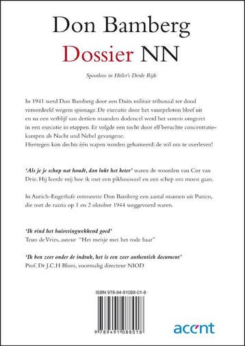 Dossier Nn 9789491088018 D. Bamberg, Boeken, Verzenden, Zo goed als nieuw, D. Bamberg