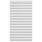 vidaXL Zebra rolgordijn 135x200 cm stofbreedte 130,9 cm, Verzenden, Nieuw, Grijs