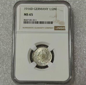 Duitsland, Derde Rijk 1/2 Mark 1916 D (Zonder minimumprijs)