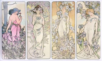 Alphonse Mucha (1860-1939) (after) - Les fleurs: œillet,