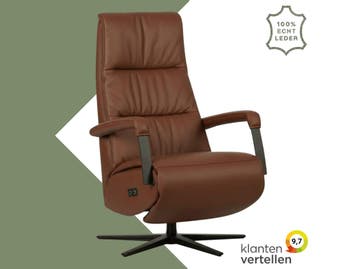 Leren sta-op-stoel Core - Massif Armagnac (donkercognac) -, Huis en Inrichting, Fauteuils, Bohemian, Industrieel, Modern, Scandinavisch