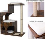 2dekans | Livista® Kattenhuis - Kattentoren met Pluche, Dieren en Toebehoren, Katten-accessoires, Ophalen of Verzenden, Gebruikt