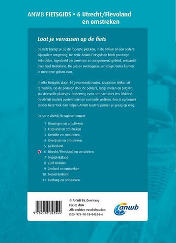 Fietsgids 6. Utrecht/Flevoland 9789018043544 ANWB, Verzenden, Gelezen, ANWB
