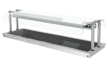 GGM Gastro | Inbouw warmhoudplaat RVS - met glazen oppervlak, Verzenden, Nieuw in verpakking