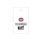 3x Cadeaulabel  Verjaardags Kus (Per 3 stuks), Ophalen of Verzenden, Nieuw