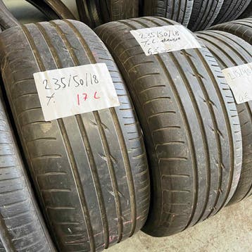 2 x Yokohama C.Drive 235-50-18 Zomerbanden 6,5mm, 18 inch, Gebruikt, Ophalen of Verzenden, 235 mm
