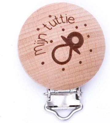 Durable Houten Speenclips 2 stuks  Mijn tuttie, Verzenden, Nieuw