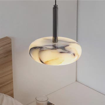 Luxe Marmeren Hanglamp - Artistiek Sfeerverlichting voor Sla, Huis en Inrichting, Lampen | Hanglampen, Verzenden, Nieuw