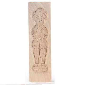 Speculaasplank Medium Pop Man (Piet) 20,5x5,5cm., Verzenden, Nieuw