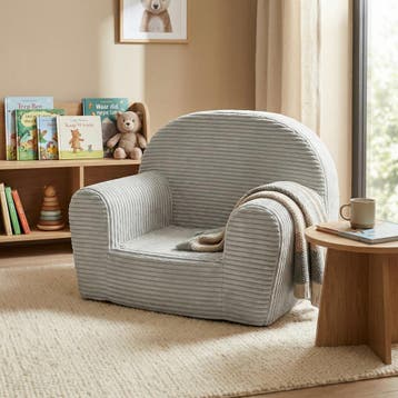 Kinderstoel Corduroy | Lichtgrijs | Wasbare Hoes | Laatst..., Kinderen en Baby's, Ophalen of Verzenden, Nieuw, Stoel