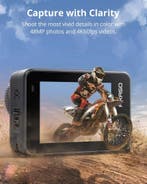 Action Camera - Waterdicht - 48MP - Zwart - Brave 8 - AKASO, Verzenden, Zo goed als nieuw