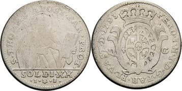 20 Soldi 1793 Italien-parma en Piacenza Ferdinando di Bor..., Verzenden