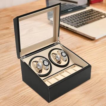 Watch Winder 4+6 – Automatische PU-Leren Horlogedoos, Verzenden, Nieuw