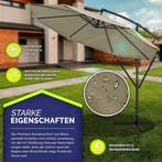 Zweefparasol - Tuinparasol - Parasol 350 cm - Met voet - Met, Tuin en Terras, Parasols, Verzenden, Zo goed als nieuw