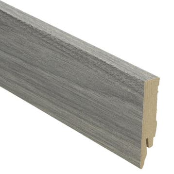Rechte folieplint 70x14 grijze teak (Folie plinten), Overige materialen, Verzenden, 50 tot 150 cm, Overige typen