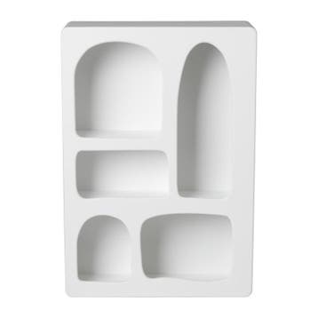 5 vakkenkast Zaha organic - MDF - 65x45x15 cm, Verzenden, Nieuw