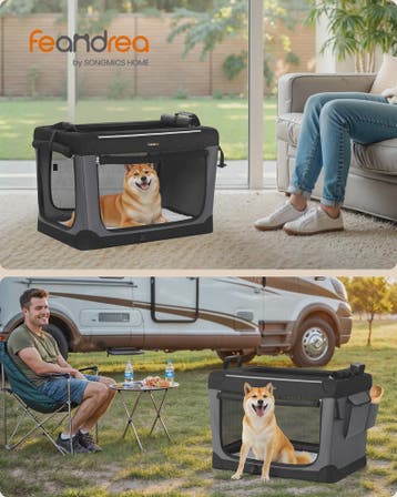 FEANDREA Opvouwbare Honden Transportbox - Oxford Stof, 4 Mes, Verzenden, Nieuw