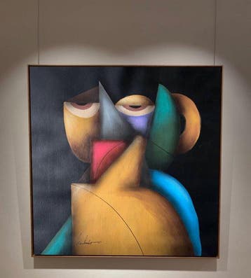 Matias Machado - Between Shadows, Antiek en Kunst, Kunst | Schilderijen | Modern