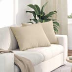 vidaXL Sofa Kussens 2 stuks Crème 70 x 50 cm Stof, Huis en Inrichting, Woonaccessoires | Kussens, Verzenden, Nieuw