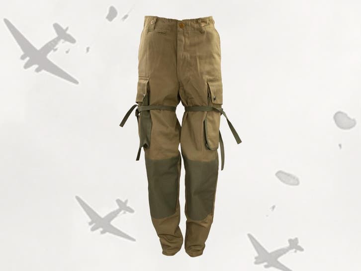 Replica van US ww2 Para field trousers M42, reenforced, Verzamelen, Militaria | Tweede Wereldoorlog, Amerika, Kleding of Schoenen