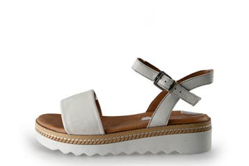 Nelson Sandalen in maat 37 Wit, Kleding | Dames, Verzenden, Wit, Sandalen of Muiltjes, Zo goed als nieuw