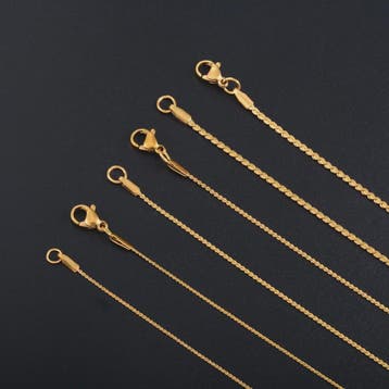 Fijne Roestvrij Stalen Ketting - Hoge Glans Mode Sieraden in, Verzenden, Nieuw