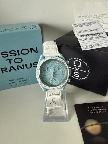 Omega x Swatch - Mission to Uranus, - Zonder minimumprijs -, Nieuw
