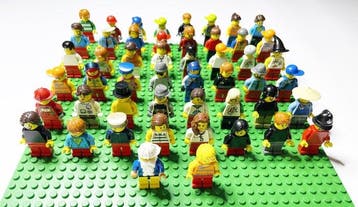 Lego Minifiguur - World City - 50 Lego Mini Figuren Minifig, Nieuw