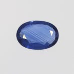 Blauw Saffier - 1.02 ct - nternational Colored Gemstone, Nieuw