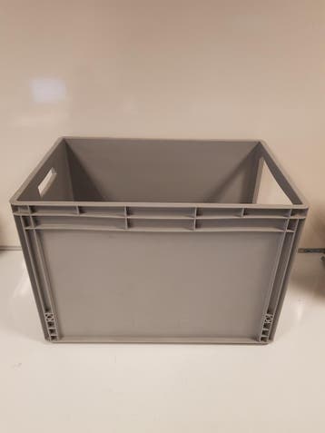 Magazijnbak, 600x400x420 mm, euronorm, grijs pp, nieuw -, 40 tot 60 cm, 50 tot 75 cm, Ophalen of Verzenden, Nieuw