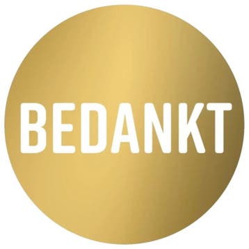Fako Bijoux - Bedankt Stickers Op Vel - 38mm - Bedankt, Verzenden, Nieuw