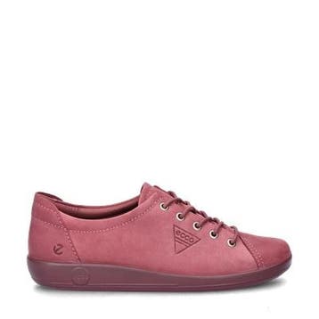 Ecco Soft 2.0 lage sneakers voor dames in het Rood, Ecco, Verzenden, Nieuw, Sneakers of Gympen