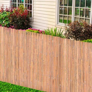 vidaXL Scherm 100x600 cm bamboe, Tuin en Terras, Verzenden, Nieuw, Hout, 1 tot 2 meter