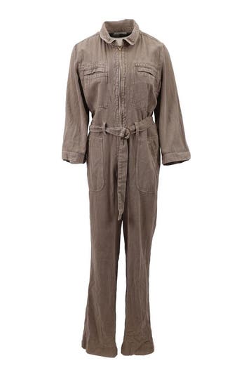 By-bar Jumpsuit in maat S Beige, Kleding | Dames, By-bar, Verzenden, Zo goed als nieuw, Beige