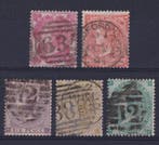 Groot-Brittannië 1862/1864 - set met Queen Victoria, kleine, Gestempeld