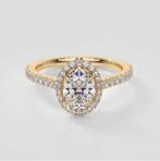 Ring - 14 karaat Geel goud - 1.85ct. tw. Diamant, Sieraden, Tassen en Uiterlijk, Ringen, Nieuw