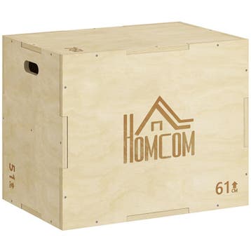 TRUUSK 3-in-1 Plyo Box - Houten Plyometrische Sprongdoos - 3, Verzenden, Nieuw