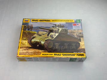 Zvezda 3702 | M4A2 Sherman 75mm Medium Tank | 1:35, Verzenden, Nieuw