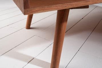 Massief houten salontafel MYSTIC LIVING 100cm naturel acacia, Ophalen of Verzenden, Nieuw