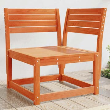vidaXL Tuinhoekbank 73x73x78 cm massief grenenhout wasbruin, Tuin en Terras, Tuinsets en Loungesets, Verzenden, Nieuw