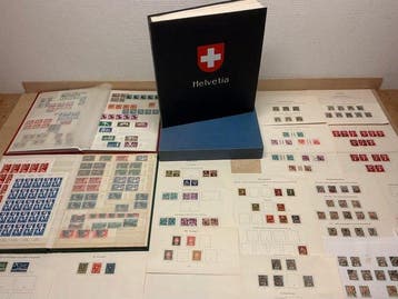 Zwitserland 1854/1988 - Verzameling in Davo album en 2, Gestempeld