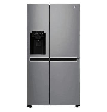 LG GSL481PZXZ Amerikaanse Koelkast Side By Side 601L RVS, 200 liter of meer, 60 cm of meer, Refurbished, Met vriesvak