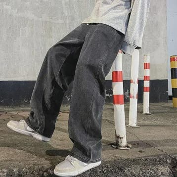 Streetwear Jeans Heren: Loose Fit, Wide Leg, Koreaanse Stijl, Verzenden, Nieuw