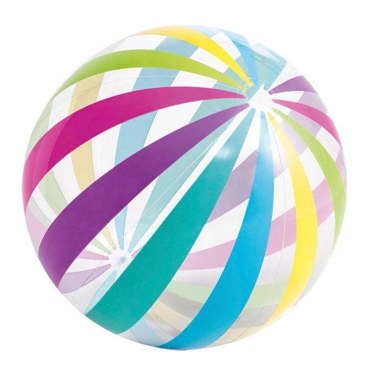 Mega Strandbal Stribes 107cm, Kinderen en Baby's, Speelgoed | Buiten | Los speelgoed, Nieuw, Verzenden